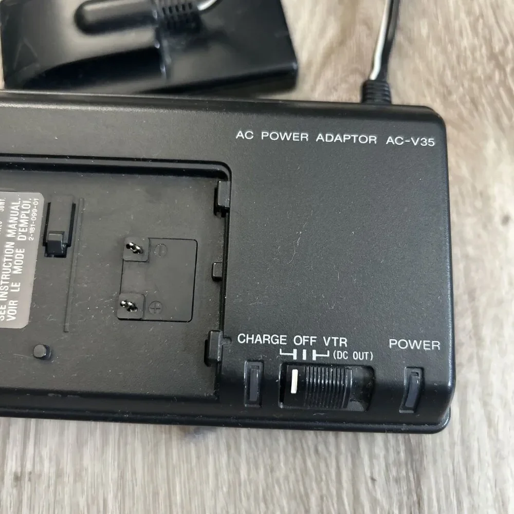 Sony AC-V35 Handycam AC Power Supply Adapter Charger Cord Video8 Hi8 Japan Works